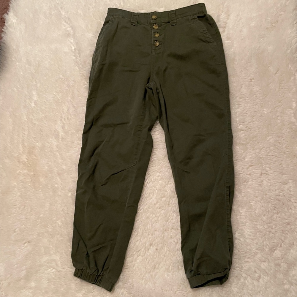 Women’s Vanilla Star Olive Green Casual Pants